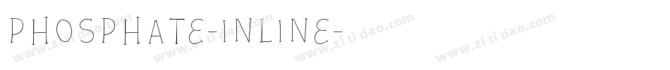 Phosphate-Inline字体转换