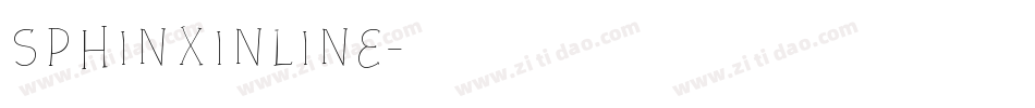 SphinxInline字体转换