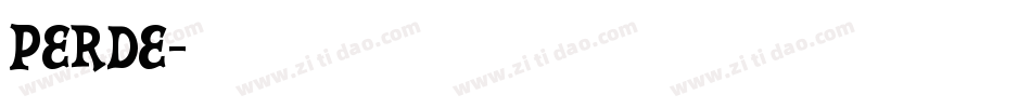 Perde字体转换