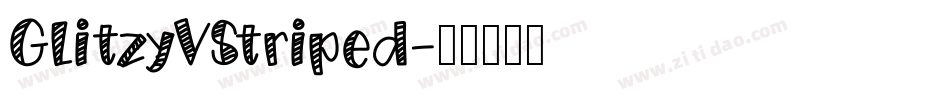 GLitzyVStriped字体转换