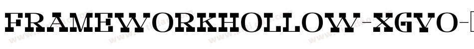 FrameWorkHollow-xgVO字体转换