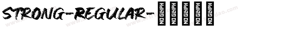 Strong-Regular字体转换