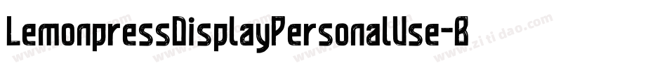 LemonpressDisplayPersonalUse-BWq5V字体转换 LemonpressDisplayPersonalUse-BWq5V字体转换