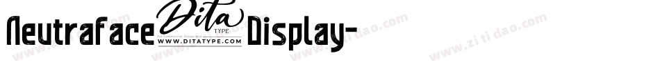 Neutraface2Display字体转换