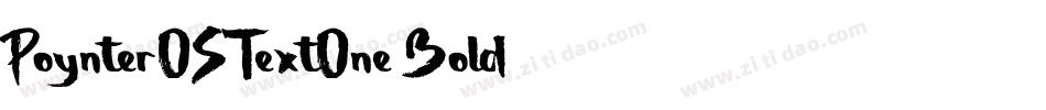 PoynterOSTextOne-Bold字体转换