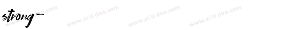 strong字体转换