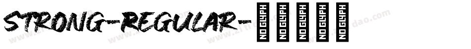 Strong-Regular字体转换