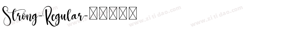 Strong-Regular字体转换