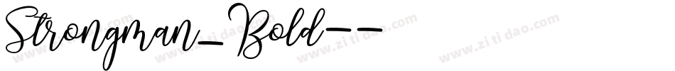 Strongman_Bold-字体转换
