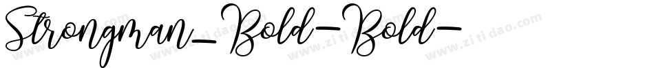 Strongman_Bold-Bold字体转换