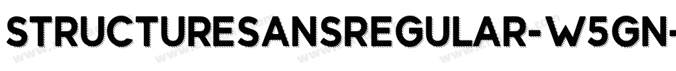 StructureSansRegular-w5Gn字体转换