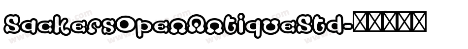SackersOpenAntiqueStd字体转换