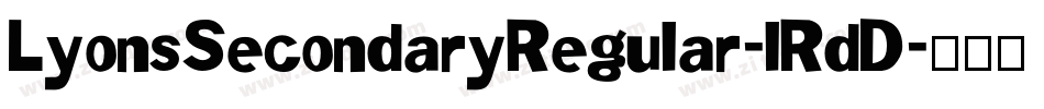 LyonsSecondaryRegular-lRdD字体转换