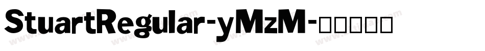 StuartRegular-yMzM字体转换