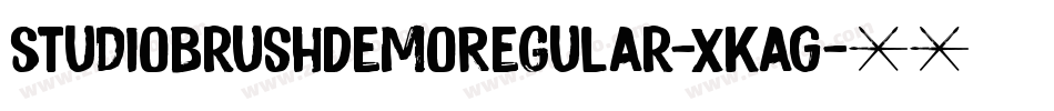 StudioBrushDemoRegular-XKaG字体转换