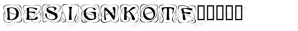 DesignKOTF字体转换
