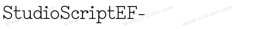 StudioScriptEF字体转换