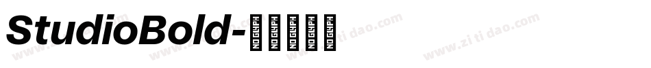 StudioBold字体转换
