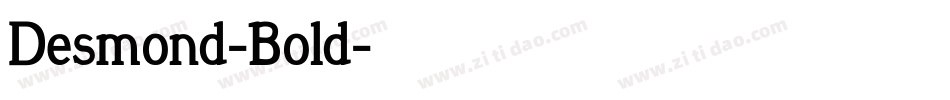 Desmond-Bold字体转换