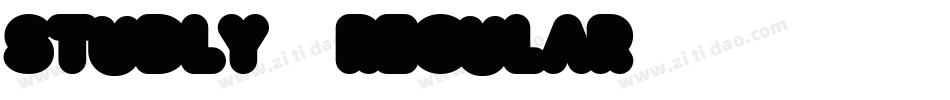 Studly-Regular字体转换