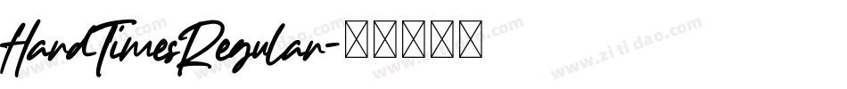 HardTimesRegular字体转换