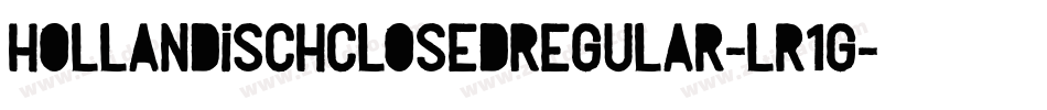 HollandischClosedRegular-Lr1G字体转换