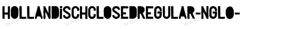 HollandischClosedRegular-nGL0字体转换