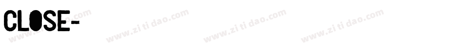 close字体转换