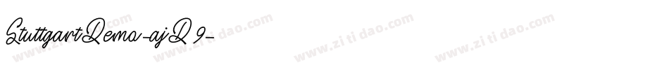 StuttgartDemo-ajD9字体转换