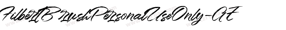 FilbertBrushPersonalUseOnly-AEX6字体转换