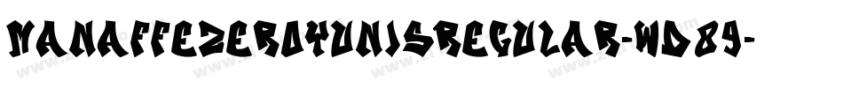 ManaffeZeroYunisRegular-Wd89字体转换