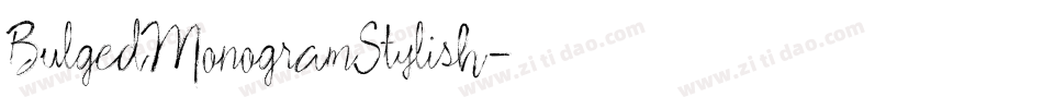 BulgedMonogramStylish字体转换