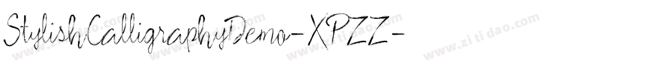 StylishCalligraphyDemo-XPZZ字体转换