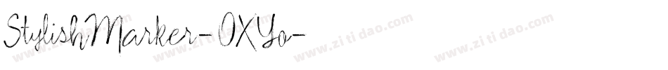 StylishMarker-OXYo字体转换