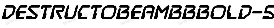 DestructobeamBbBold-5GG字体转换