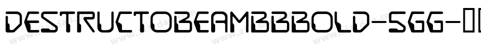DestructobeamBbBold-5GG字体转换