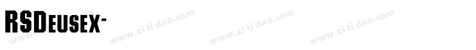 RSDeusex字体转换