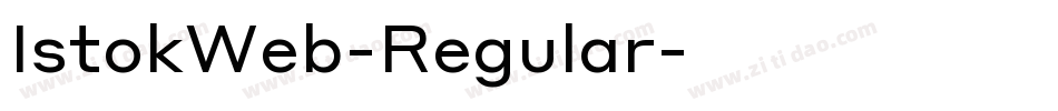 IstokWeb-Regular字体转换