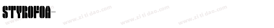 STYROFOA字体转换