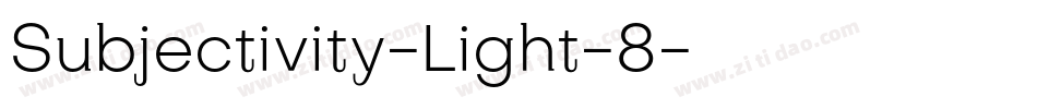 Subjectivity-Light-8字体转换