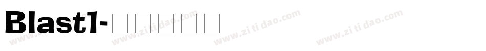 Blast1字体转换