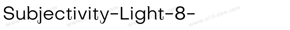 Subjectivity-Light-8字体转换