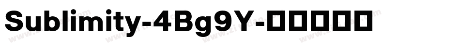 Sublimity-4Bg9Y字体转换