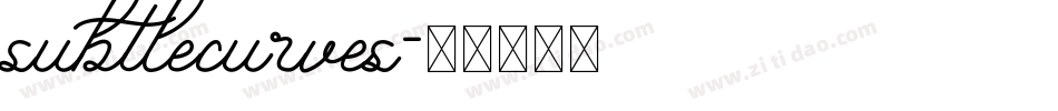subtlecurves字体转换