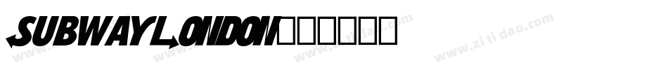 SubwayLondon字体转换