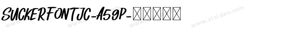 SuckerFontJc-A59p字体转换