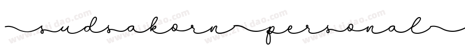 SudsakornPersonalUse-LDLE字体转换 SudsakornPersonalUse-LDLE字体转换
