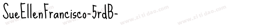 SueEllenFrancisco-5rdB字体转换