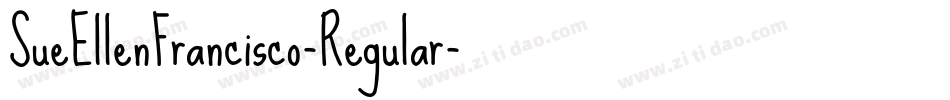 SueEllenFrancisco-Regular字体转换
