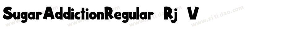 SugarAddictionRegular-Rj2V字体转换